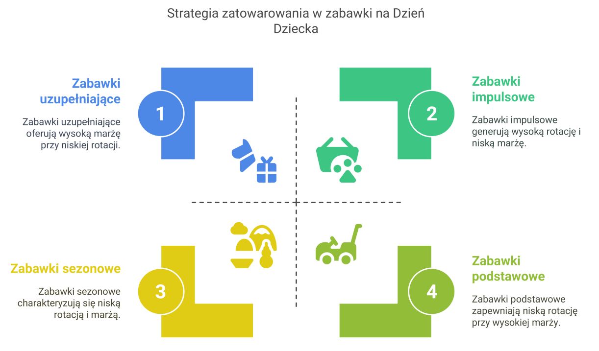 zatowarowanie sklepu na dzien dziecka